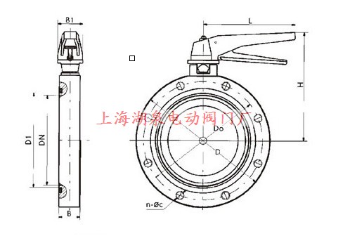 GI型手動(dòng)高真空蝶閥結(jié)構(gòu)圖片